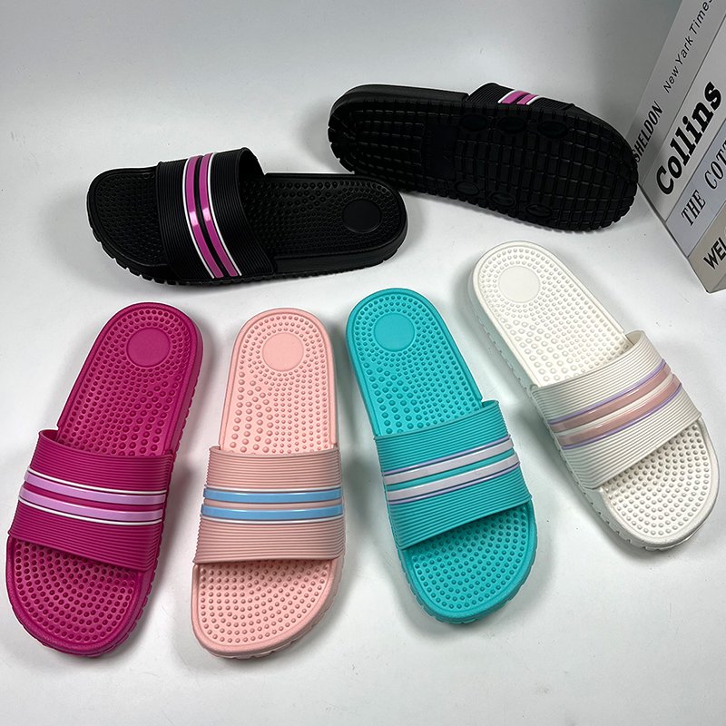 Olicom Slides Men Slippers Non-Slip Quick Drying Lightweight Shower Shoes Massage Flat Sandals Custom Slides Slippers For Men