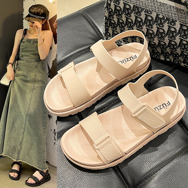 Internet Celebrity Women's Summer Platform Flat Sandals Mens Slides Winter/Spring Sandales pour femmes