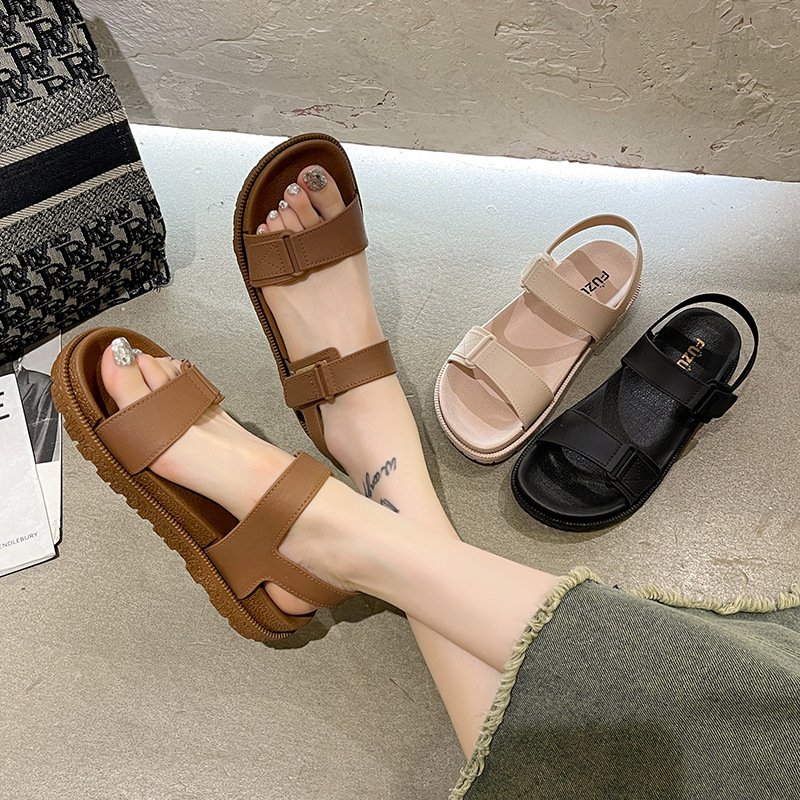 Internet Celebrity Women's Summer Platform Flat Sandals Mens Slides Winter/Spring Sandales pour femmes