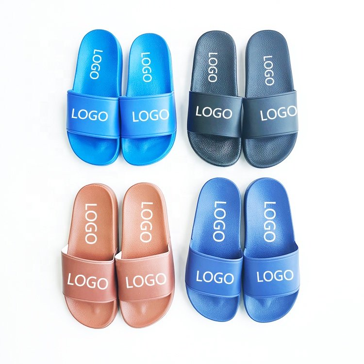 wholesale hotel house PVC EVA flat summer custom slippers slides bathroom anti-slip sport man slides sandals