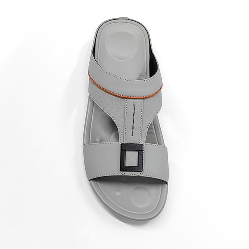 2024 new batch soft sole custom leisure outdoor pu men's sandals high quality non-slip comfortable men's leather slippers