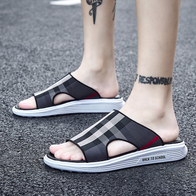 summer beach male slides adult home slides slippers outdoor luxury sandals custom sport shoes