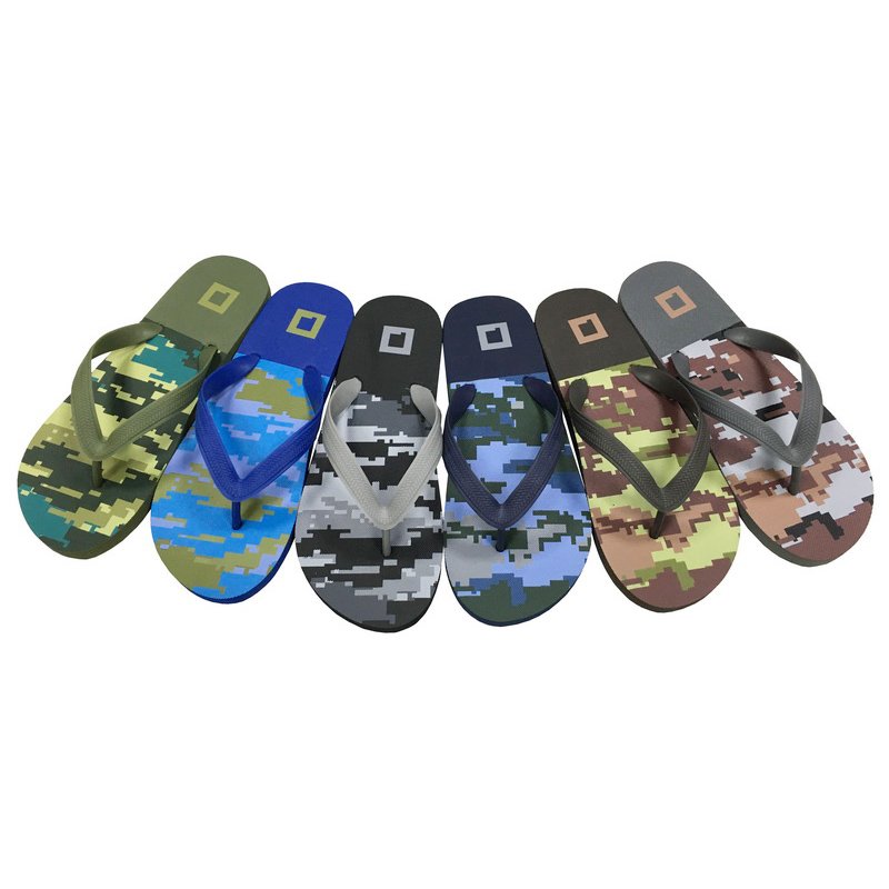 Custom Printing Logo Pattern Unisex Black Plain Men's Sandals Slides Home Slippers Flip-Flops Slippers