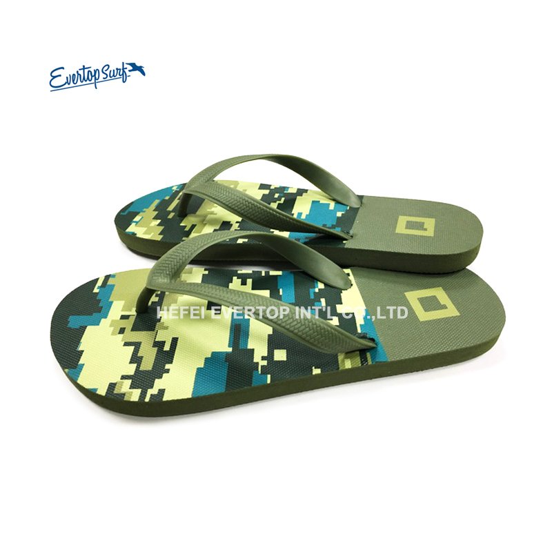 Custom Printing Logo Pattern Unisex Black Plain Men's Sandals Slides Home Slippers Flip-Flops Slippers