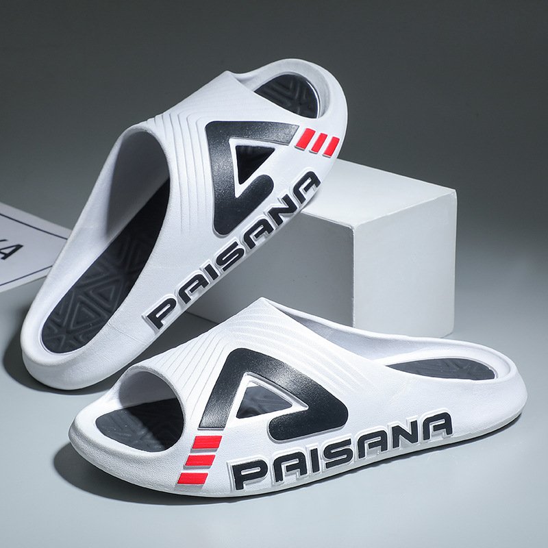 New Summer MenThick Sole Non-Slip Trendy Beach Sandals Slides Slippers for Couples