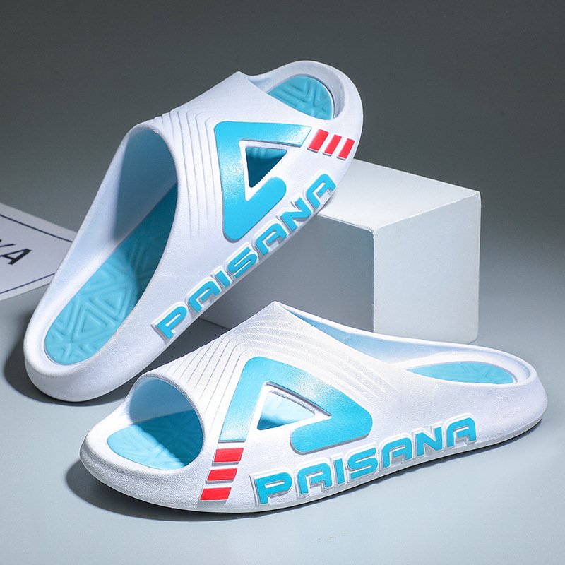 New Summer MenThick Sole Non-Slip Trendy Beach Sandals Slides Slippers for Couples