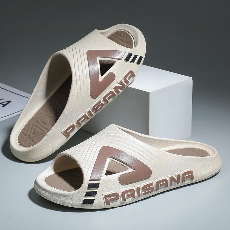 New Summer MenThick Sole Non-Slip Trendy Beach Sandals Slides Slippers for Couples