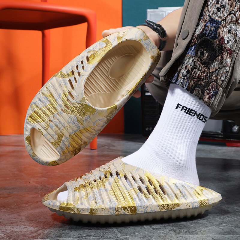 2023 New Style Wholesale EVA Foam Indoor Outdoor Summer Beach Casual Ladies Women Men Home UFO Slides Slippers For Men Women