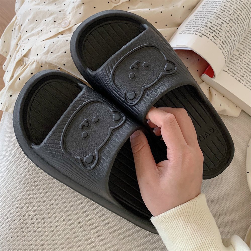 XIXITIAO new fashion Indoor Cartoon Bear Summer home house Anti Slip unisex cheap EVA girls slides slippers for women ladies