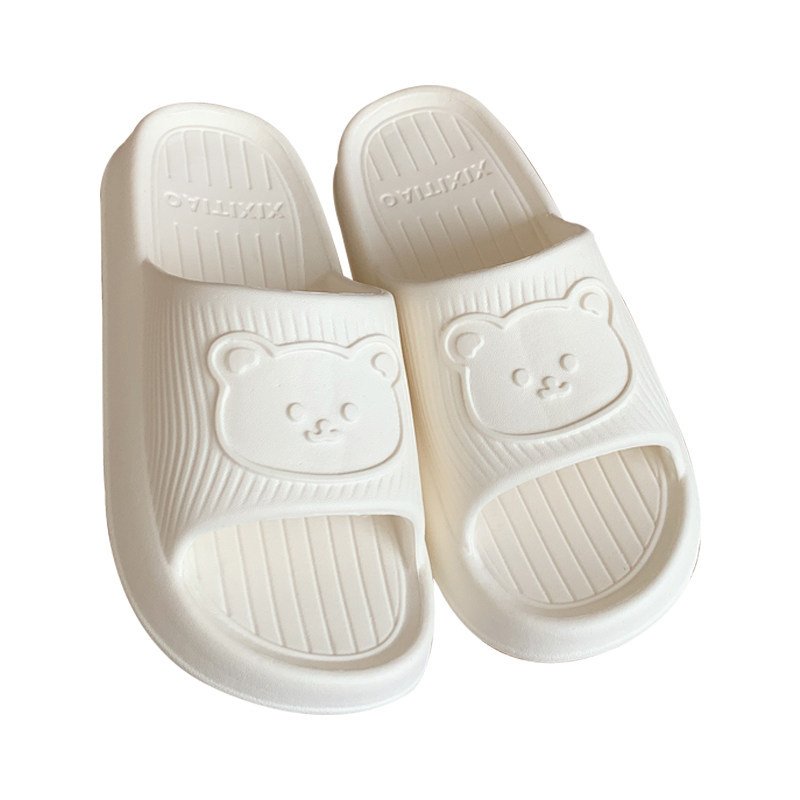 XIXITIAO new fashion Indoor Cartoon Bear Summer home house Anti Slip unisex cheap EVA girls slides slippers for women ladies