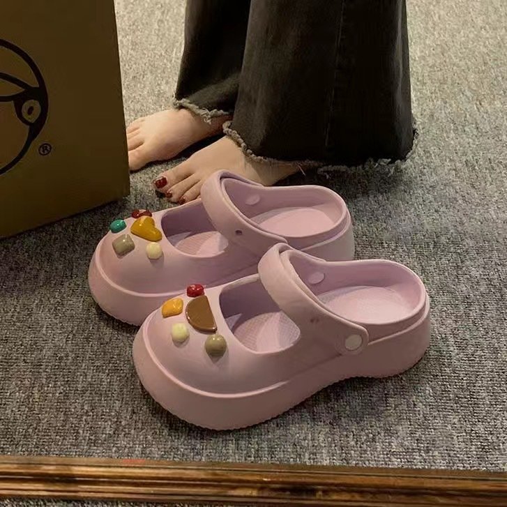 Casual Footwear Summer Eva Breathable Beach Shoes Slides Slipper Cute Creative Outdoor Garden Shoes