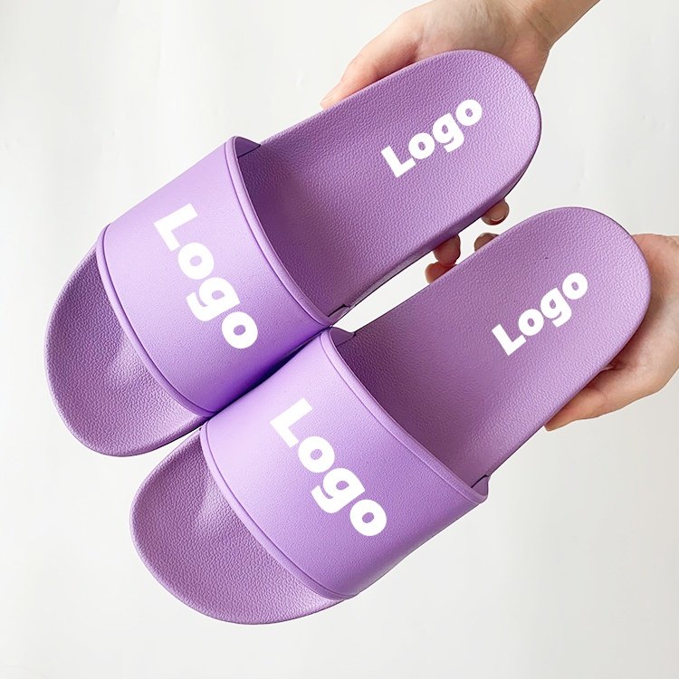 High Quality Summer Custom Logo Slipper Slide Custom Logo Sandals Home Slipper PVC Slide Slippers for Women
