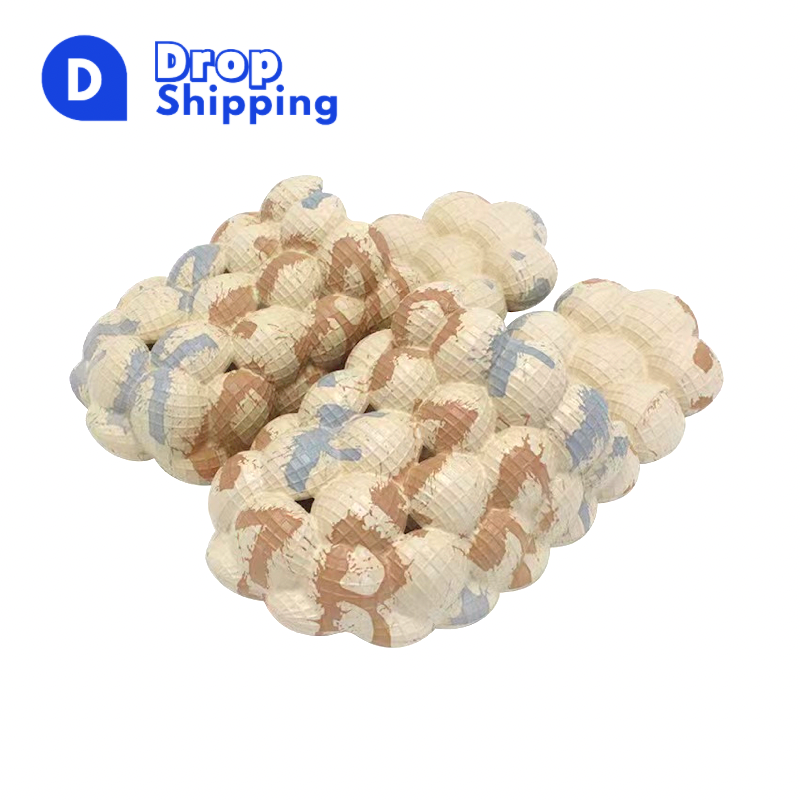 Dropshipping pillow slides slippers,latest ladies slippers shoes personalized , summer new personality bubble fashion slippers