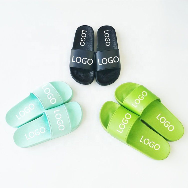 New Style Woman Unisex Sliders Custom Outdoor Lady Slides PVC House Logo Slipper Footwear Custom Slippers For women