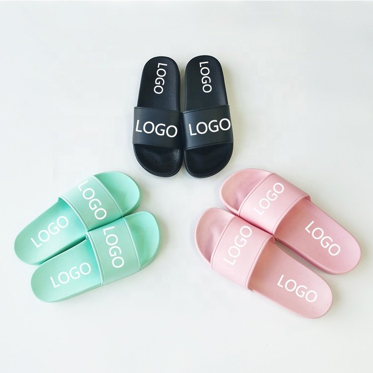 New Style Woman Unisex Sliders Custom Outdoor Lady Slides PVC House Logo Slipper Footwear Custom Slippers For women