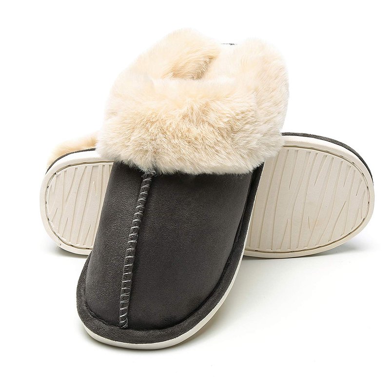 Free sample wholesale custom fur slides women winter slippers shoes indoor sheepskin home ladies slippers
