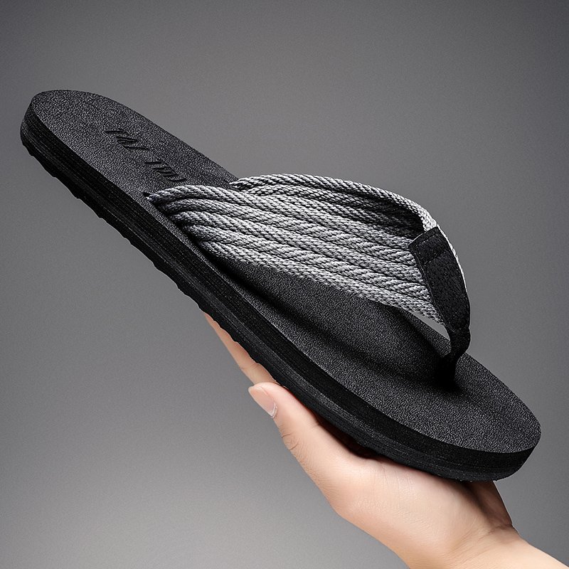 2024 New Design Summer Slide Slipper Sandals Anti-Slip Open Toe Flip-Flops Shoes for Men Printed Beach Use