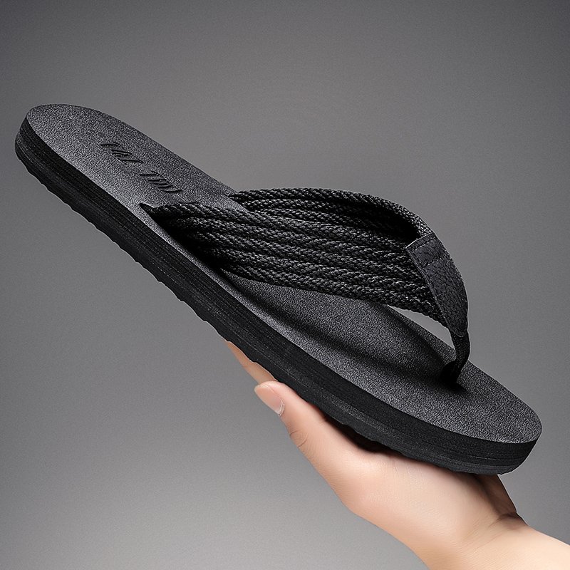 2024 New Design Summer Slide Slipper Sandals Anti-Slip Open Toe Flip-Flops Shoes for Men Printed Beach Use