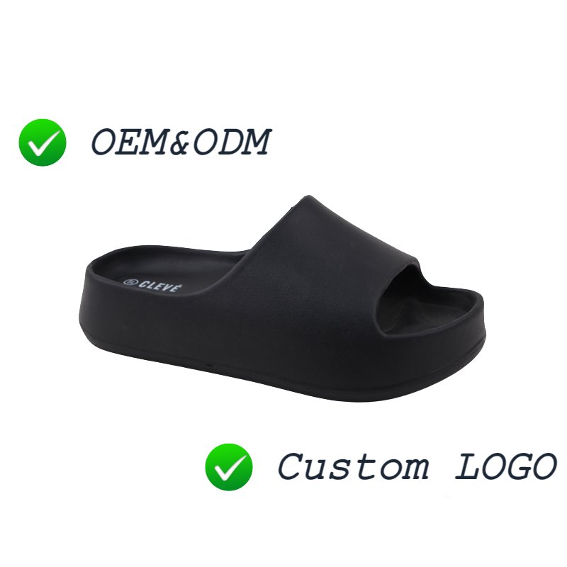 Soft Sandals Sandalias Mujer Custom Logo Thick Sole Platform Wedge Slippers Pantoufles Pour Femmes Slides Slippers