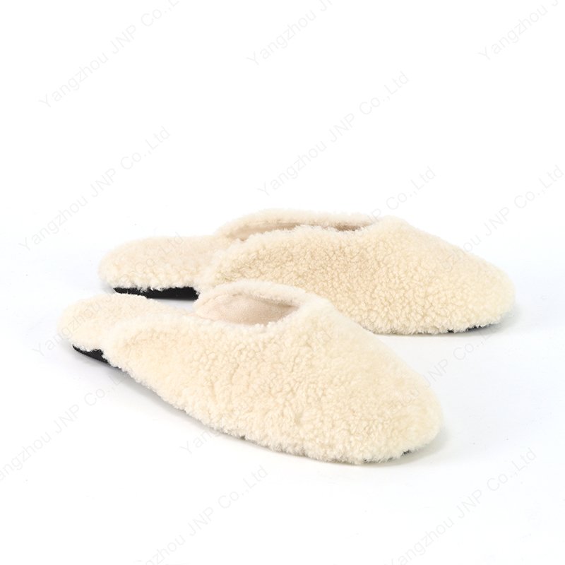 Custom Women's Fashion Loafers Fuzzy Curly Shearling Fur House Ladies Winter Warm Fluffy Home Plush Fleece Slides Slippers