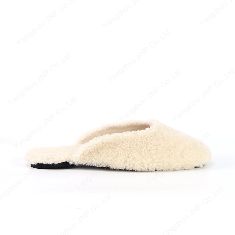 Custom Women's Fashion Loafers Fuzzy Curly Shearling Fur House Ladies Winter Warm Fluffy Home Plush Fleece Slides Slippers