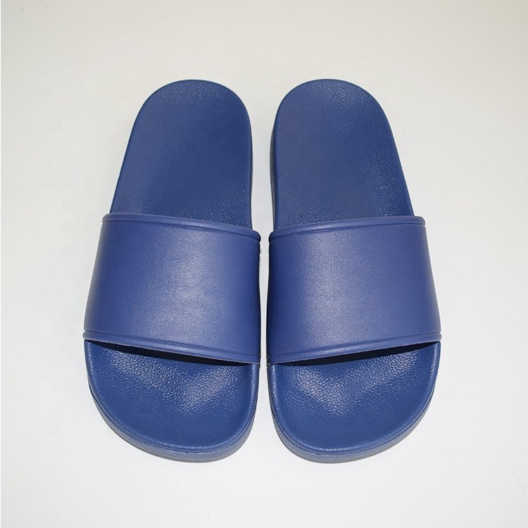 Drop Shipping ODM Custom Unisex Sandals 3D Embossed Printing Slippers Women and Men Beach Footwear Pvc Flat Bottom Slides