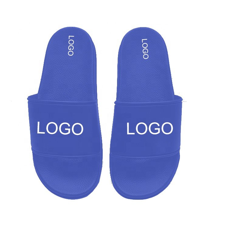 Factory Air Cushion Red Slipper Pvc Mens Custom Logo Slides Slipper Manufacturer Bubble Women Designer Sport Slippers With Logo