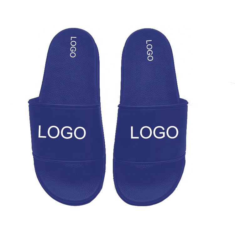 Factory Air Cushion Red Slipper Pvc Mens Custom Logo Slides Slipper Manufacturer Bubble Women Designer Sport Slippers With Logo