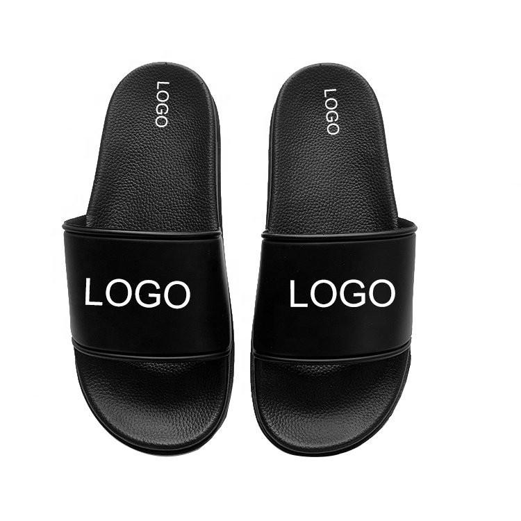 Factory Air Cushion Red Slipper Pvc Mens Custom Logo Slides Slipper Manufacturer Bubble Women Designer Sport Slippers With Logo