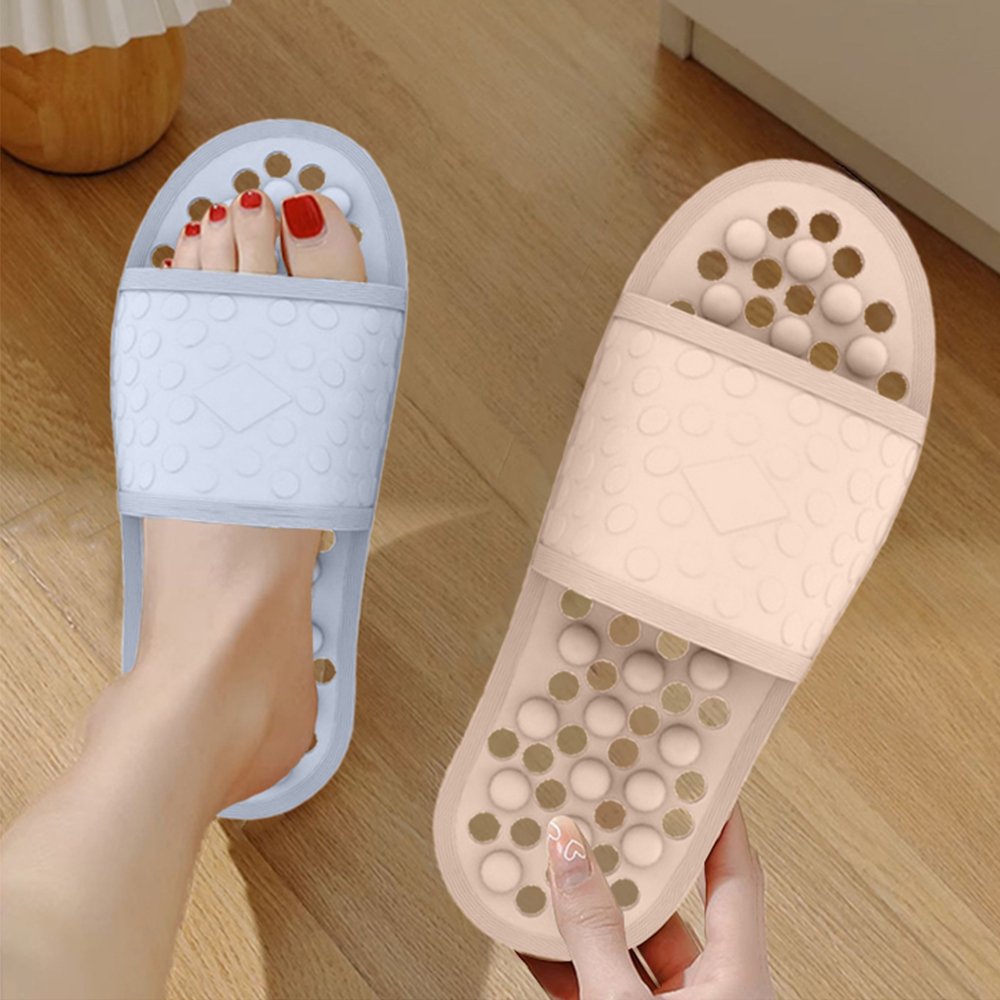 Factory New Indoor Durable Massage Slide Sandals Non-slippery Foot Massage Silicone Slipper for Adult