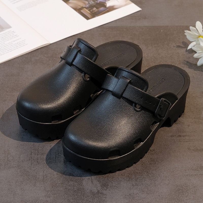 New Summer Women Non-Slip Beach Sandals High Sole EVA Anti-Odor Silent Slides Slippers