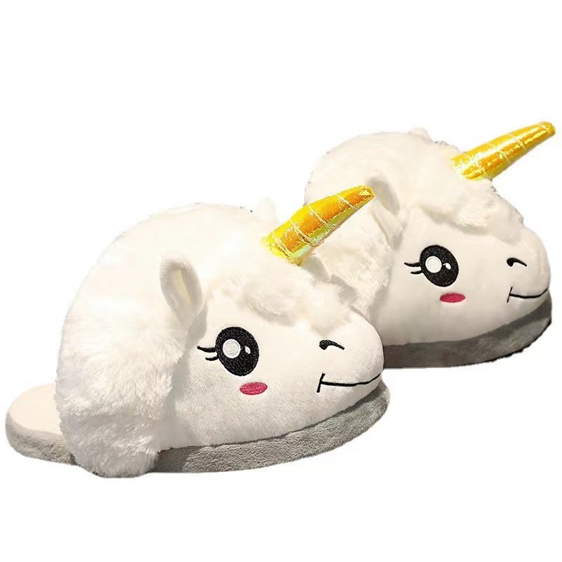Dropshipping Winter new home women slides,warm fluffy sexy slipper,Unicorn sneaker slippers