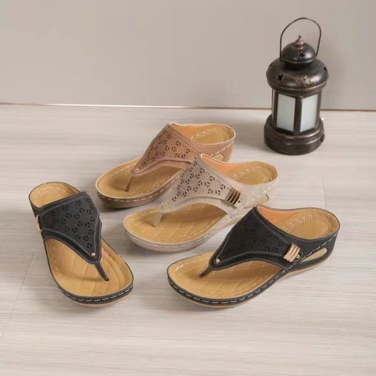 Summer Orthopedic Sandals Women Slippers Home Shoes Casual Female Slides Flip Flop For Chausson Femme Plus Size Flat Outdoor