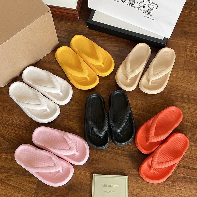 Summer women and man indoor outdoor 4CM thick sole EVA flip flops slides slipper sandals