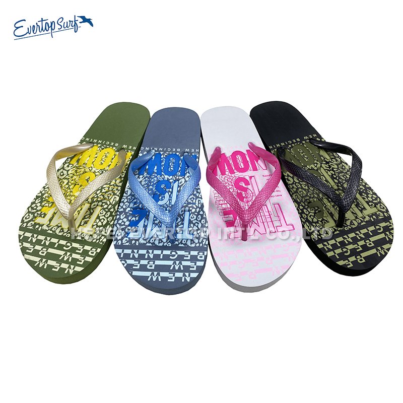 New arrival ladies slide slippers customized logo anti slip casual flip flop slipper