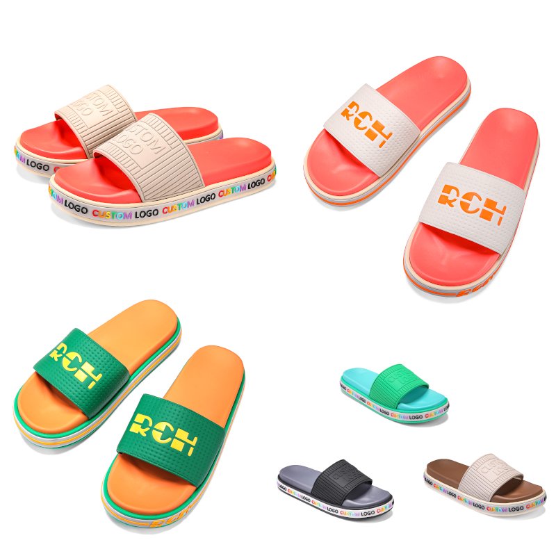 High Quality Men Home Slides Slippers Logo Custom Indoor House Sandals Slippers Anti-slip Thick Pillow Slippers For Man