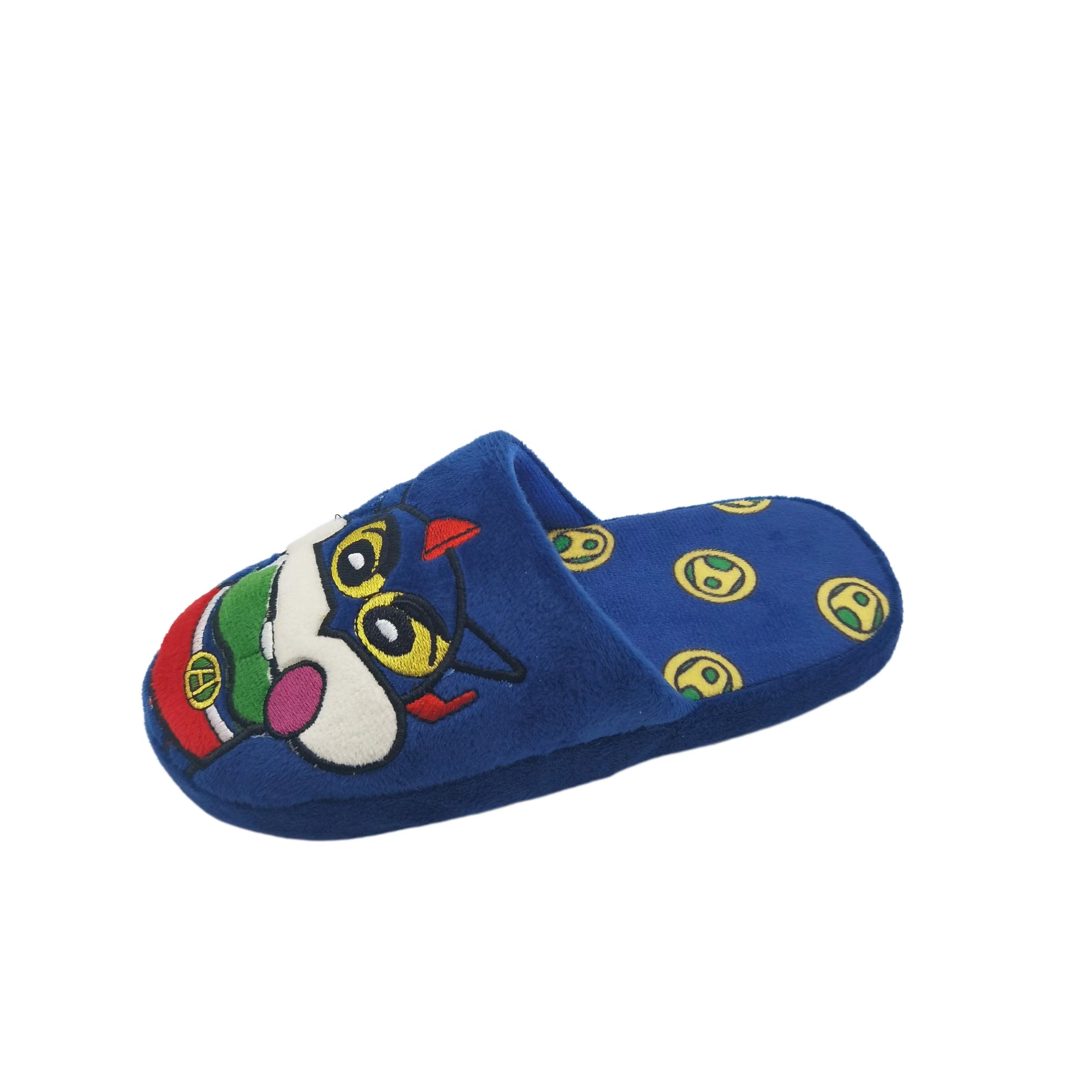 OEM customized child wear House indoor guest animal shaped slippers Unisex fuzzy Animal Bear indoor Slippers for children