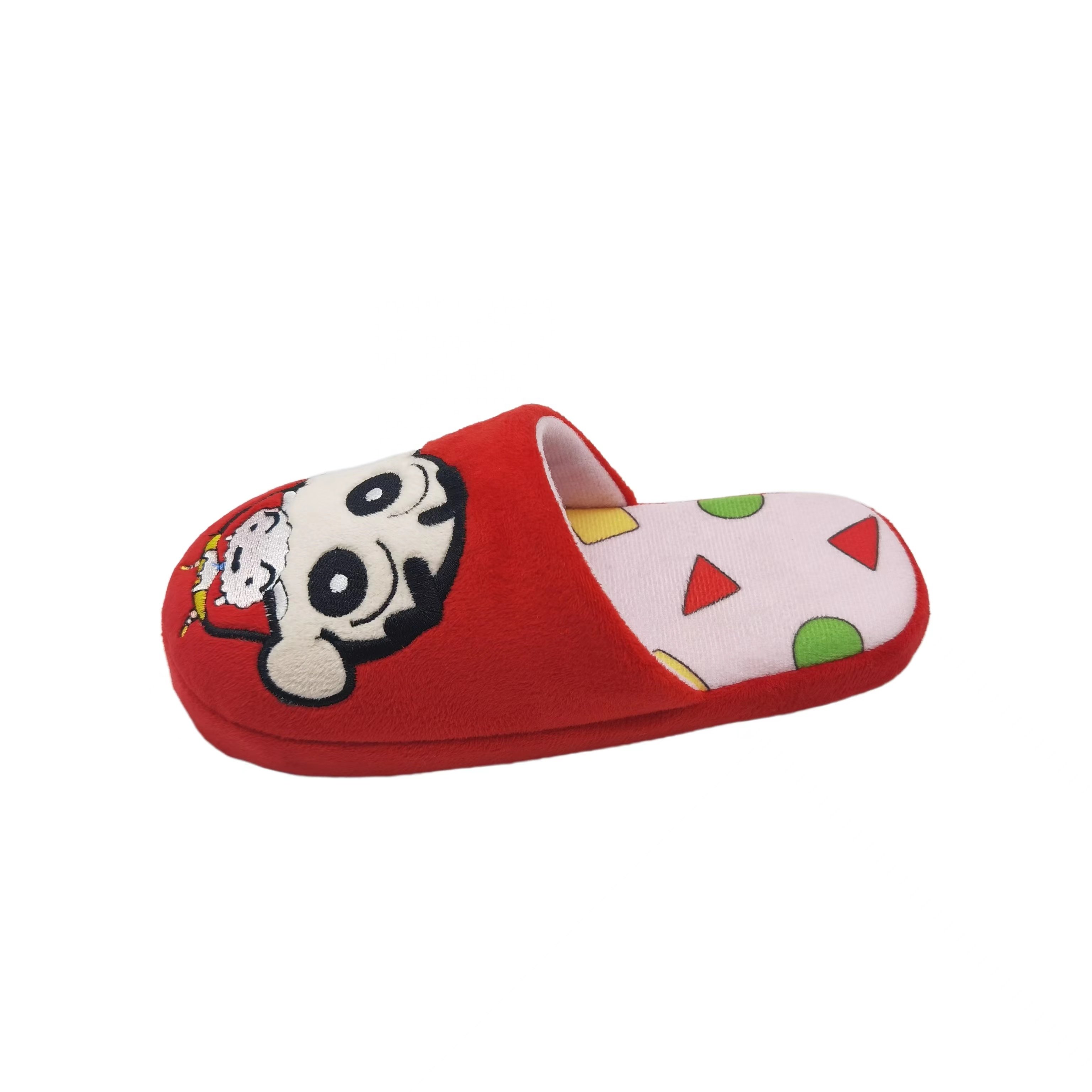 OEM customized child wear House indoor guest animal shaped slippers Unisex fuzzy Animal Bear indoor Slippers for children