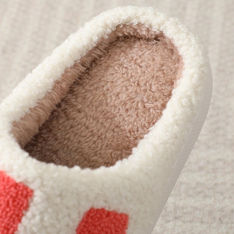 Hot Sale Stock Fashion Custom Logo Cute Plain Patterns Slippers Slides Ladies Winter Indoor Outdoor Warm Fur House Slippers