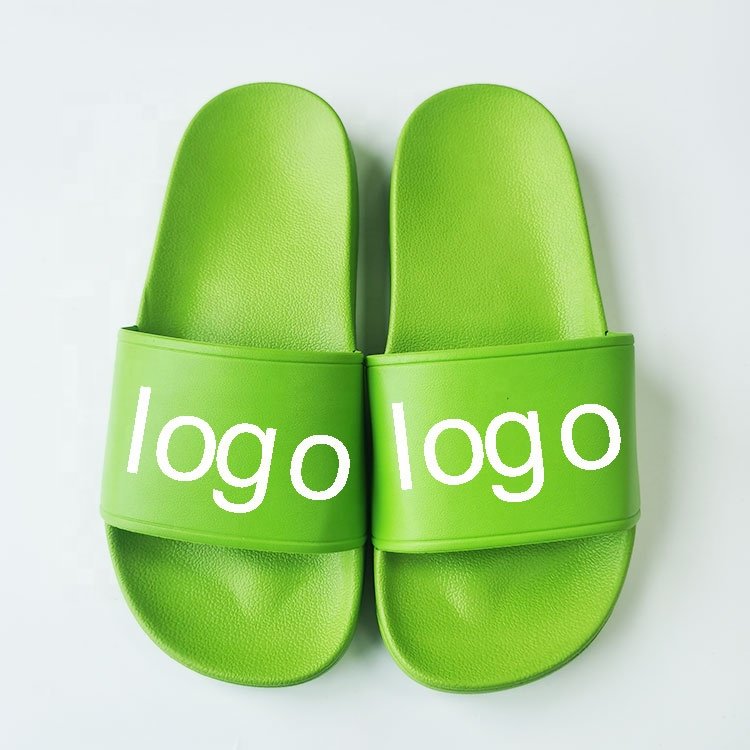 Fashion Latest Customized Designer Bulk PVC Oem China Footwear Slide-on Sandals Embossed Good Quality Comfortable Slide Slippers