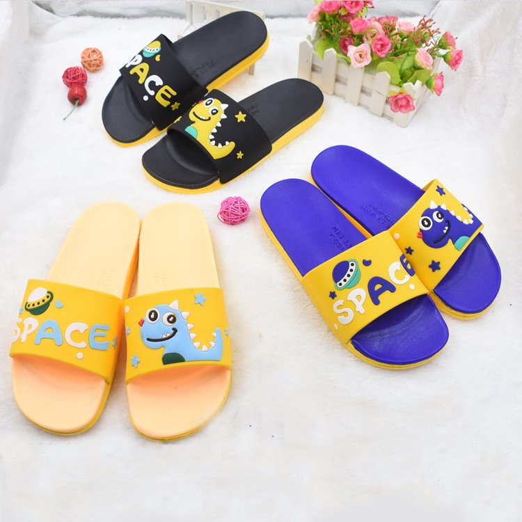 Hot sale custom printed PVC household plastic slide slippers with manufacturer price