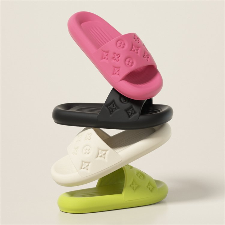Wholesale Custom Slippers Unisex Slide Non-slip Indoor Soft Sole EVA Printed Slippers House Pillow Slides Slippers for Women