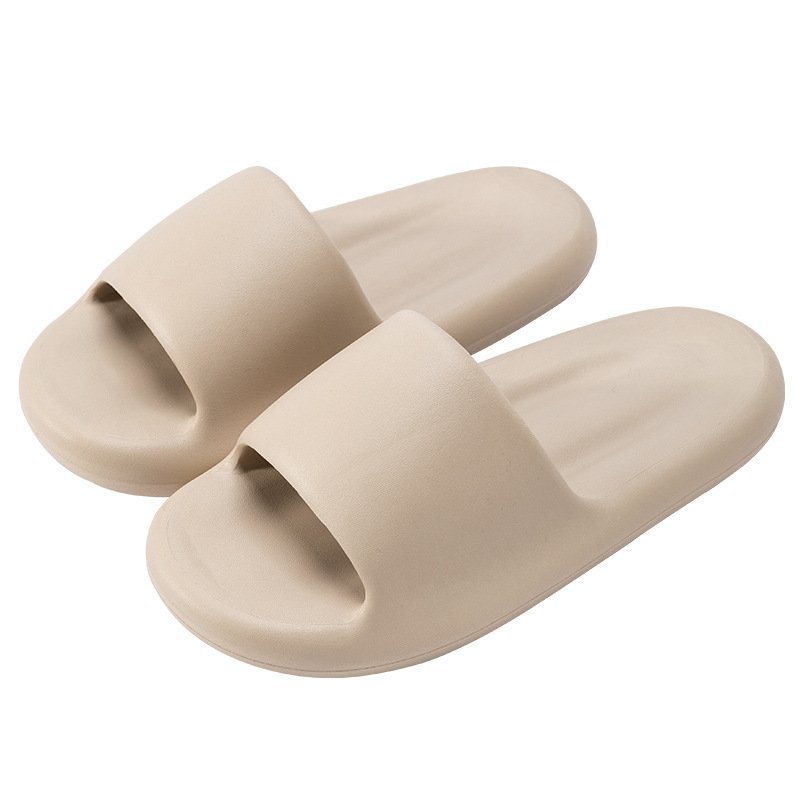 Feeling Slippers for Women Summer Couples Thick Sole Bathroom Anti slip Slippers for Home Fashion External Wearing Slip