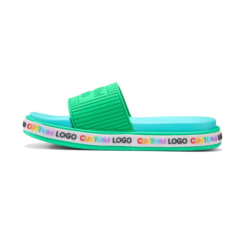 Thick Sole Flip-Flops Slippers Logo Custom Mens Sandals Slides Soft Insole Hard Outsole Beach Summer Flip-Flops For Man