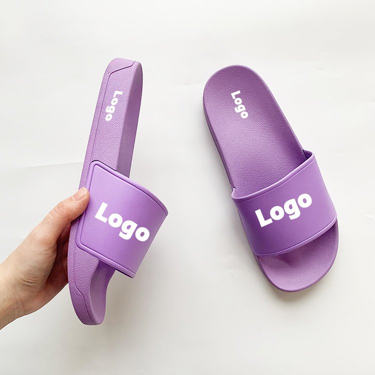 Wholesale Water-proof Korean Fashion Style Slide Sandals Slipper Bathroom Custom Slide PVC Slide Slippers