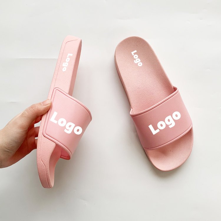 Wholesale Water-proof Korean Fashion Style Slide Sandals Slipper Bathroom Custom Slide PVC Slide Slippers