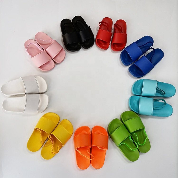 Children Sandals Footwear PVC Kids Slippers Multicolor 2021 Factory Custom Designer Luxury Kids Size Slippers Flip Flops Sandals