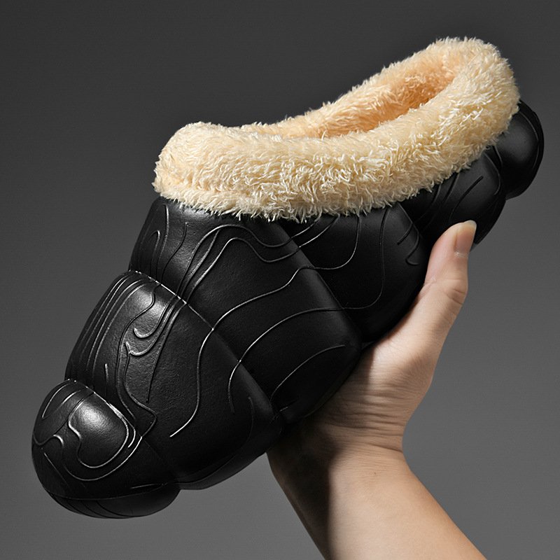 Wholesale Winter Warm Massage Men Women House Foam Furry Plush Home Cotton Shoes Fashion Fur Slippers