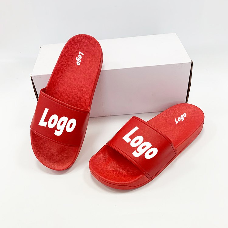 Indoor Outdoor Women Custom Custom Logo UK Slide Slippers Custom Logo PVC Slide Slippers