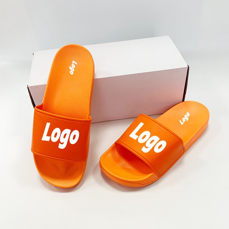 Indoor Outdoor Women Custom Custom Logo UK Slide Slippers Custom Logo PVC Slide Slippers